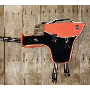 Arcadia Trail Life Flotation Aquatic Dog Vest Orange XS Harness w Compass‎